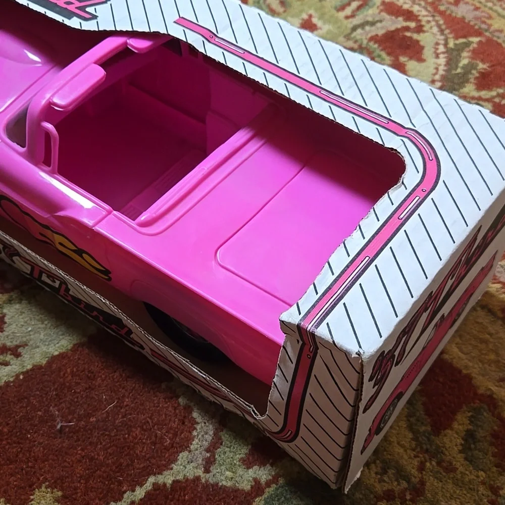 Pink Convertible Fashion Doll Car